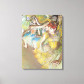 Toile Danseuses de ballet sur la scène par Edgar Degas (Recto)