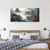 Toile d'aquarelle de trois royaumes (Insitu(Chambre))