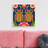 Toile d'araignée colorée - Impression sur toile – (Insitu(Salon))