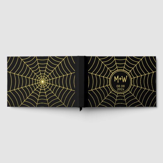 Toile d'araignée gothique Monogramme Mariage feuil (Complet)