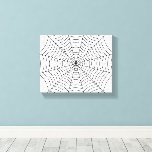 toile d'araignée Halloween noir et blanc (Insitu (Plancher de Bois))