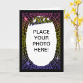 toile d'araignée personnalisable de carte photo de (Fleur jaune)