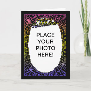 toile d'araignée personnalisable de carte photo de