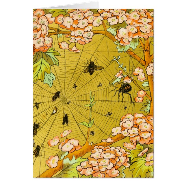 Toile d'araignée vintage d'art dans l'arbre (Devant)
