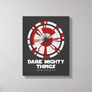 Toile Dare Mighty Things Perseverance Mars Rover Landing