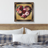 Toile Dark Academia Floral Heart Art (Insitu(Chambre))