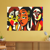 Toile Dark Angels, art cubiste (Insitu(Salon))