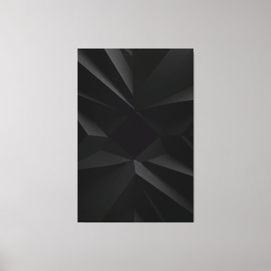 Toile Dark Geometry Minimalist Abstract (Recto)