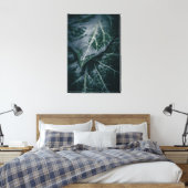 Toile Dark Moody Ivy Feuille Nature Photo (Insitu(Chambre))
