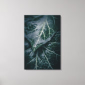 Toile Dark Moody Ivy Feuille Nature Photo (Recto)
