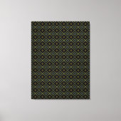 Toile Dark Moody Masculine Diamond Rhombus Pattern  (Recto)