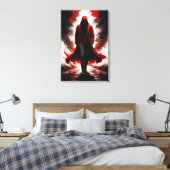 Toile Dark Power Awakening – Red Hooded Figure (Insitu(Chambre))