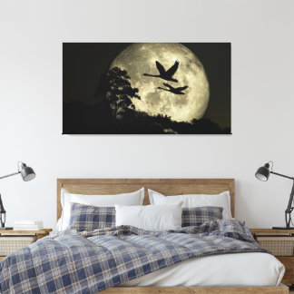 Toile d'art 60 x 40 avec l'image "Cygnes dans la L
