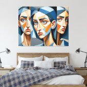 Toile D'Art Abstrait Élégante, Décor Maison Unique (Insitu(Chambre))