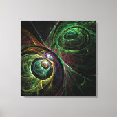 Toile d'art Abstrait enrobée d'oeil aux yeux Impri (Recto)