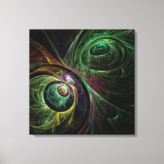 Toile d'art Abstrait enrobée d'oeil aux yeux Impri (Recto)