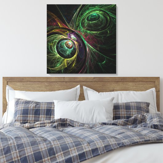 Toile d'art Abstrait enrobée d'oeil aux yeux Impri (Insitu(Chambre))