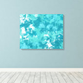 Toile d'art Abstrait Turquoise Swirl (Insitu (Plancher de Bois))