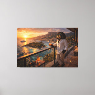 Toile d'art Cockapoo Sunset – Art pour chiens de v