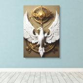 Toile d'art Crystal Eagle – Mur d'esprit sauvage f (Insitu (Plancher de Bois))
