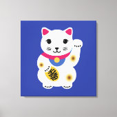 Toile d'art de chat Lucky (Recto)