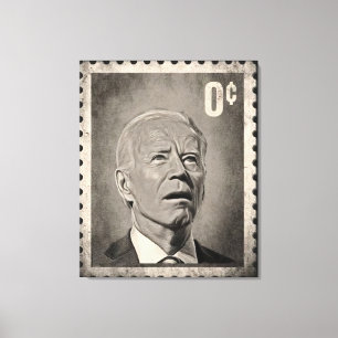 Toile d'art de mème Biden 0 Cent
