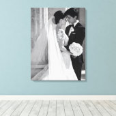 Toile d'art de photo de mariage (Insitu (Plancher de Bois))