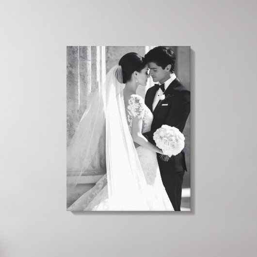 Toile d'art de photo de mariage (Recto)