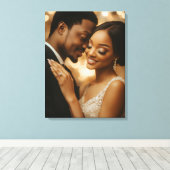 Toile d'art de photo de mariage (Insitu (Plancher de Bois))
