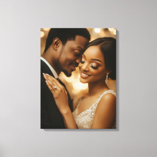 Toile d'art de photo de mariage