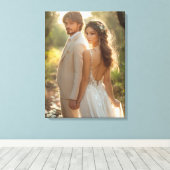 Toile d'art de photo de mariage (Insitu (Plancher de Bois))
