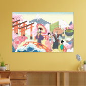 Toile d'art de style japonais Ukiyo-e (Insitu(Salon))