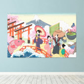 Toile d'art de style japonais Ukiyo-e (Insitu (Plancher de Bois))