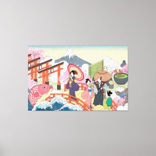 Toile d'art de style japonais Ukiyo-e