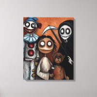 Toile d'art Déplaisant foncé Whimsical