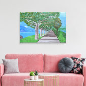 toile d'art du lac de Côme (Insitu(Salon))