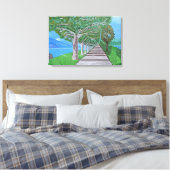 toile d'art du lac de Côme (Insitu(Chambre))