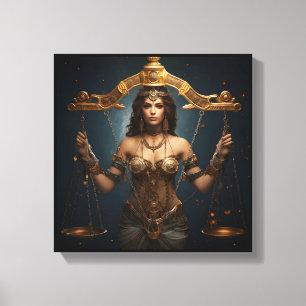 Toile d'art du zodiaque Balance – Mechanica Astral