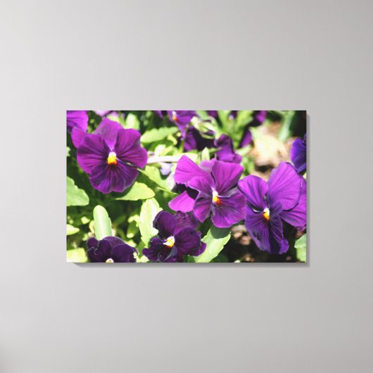 Toile d'art enveloppée de purple (Recto)