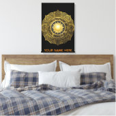 Toile d'art fine Ivory Helios Mandala (Insitu(Chambre))