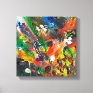 Toile d'art fondue de crayon