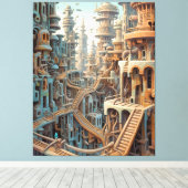 Toile d'art Futurisme Rétro (Insitu (Plancher de Bois))