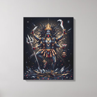 Toile d'art géométrique Maa Kali