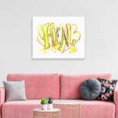 Toile d'art guéri de mot inspiré Imprimer (Insitu(Salon))