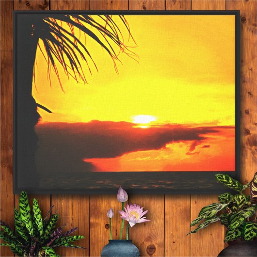 Toile d'art Malecon Sunset 2441