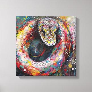 Toile d'art moderne Coloré Serpent Imprimer
