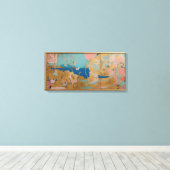 Toile d'art moderne et coloré enveloppé Imprimer (Insitu (Plancher de Bois))