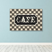 Toile d'art mural de café vintage noir (Insitu (Plancher de Bois))