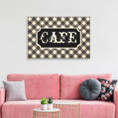 Toile d'art mural de café vintage noir (Insitu(Salon))