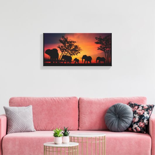 Toile d'art mural éléphant (Insitu(Salon))